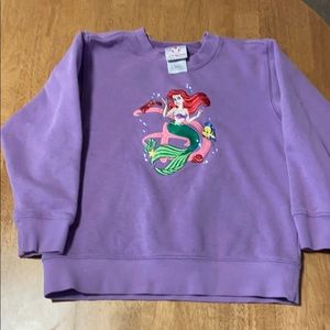 Disney Store Little Mermaid sweatshirt sz 5/6